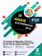 ANAIS_III Seminário de Pesquisa, Inovação e Extensão IFMG_2019_completo