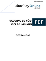 Caderno de Musicas - Sertanejo
