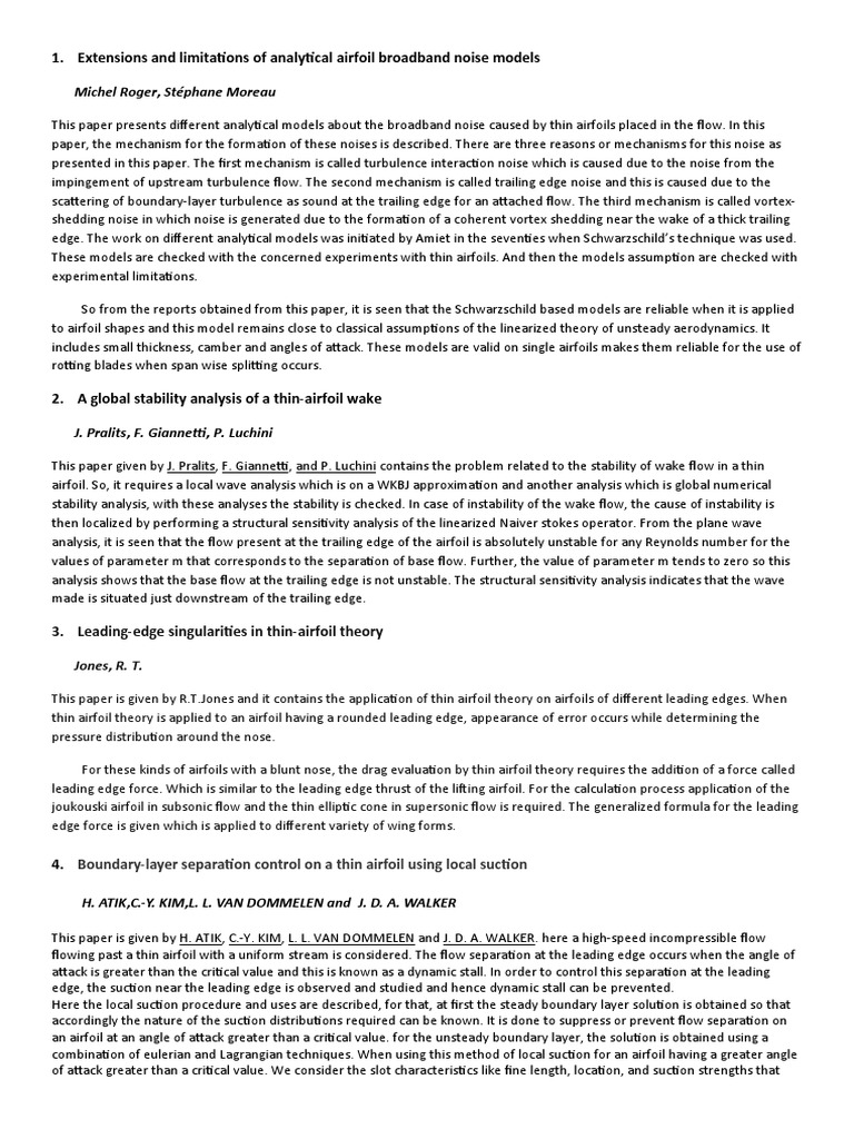Extensions and Limitations of Analytical Airfoil Broadband Noise Models