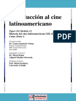 Introducción Al Cine Latinoamericano: Paper-16 Module-12