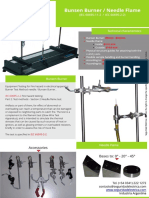 Brochure Bunsen Burner Needle Flame 2013