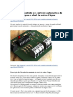 Circuito de Controle de Controle Automático de Bomba D