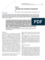 Evidence of Linkage Between The Serotonin Transporter and Autistic Disorder