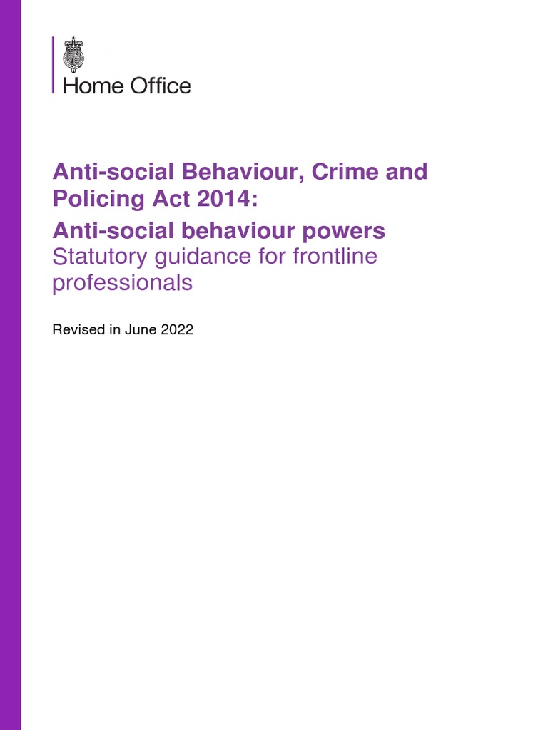 2022 updated asb statutory guidance final pdf hate crimes crimes