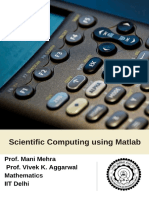 Matlab Index for Numerical Methods