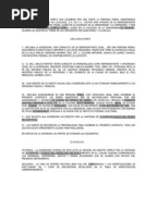 Contrato de Prestamo Entre Particulares Con o Sin 