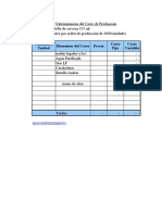 Calculo de Costo de Produccion