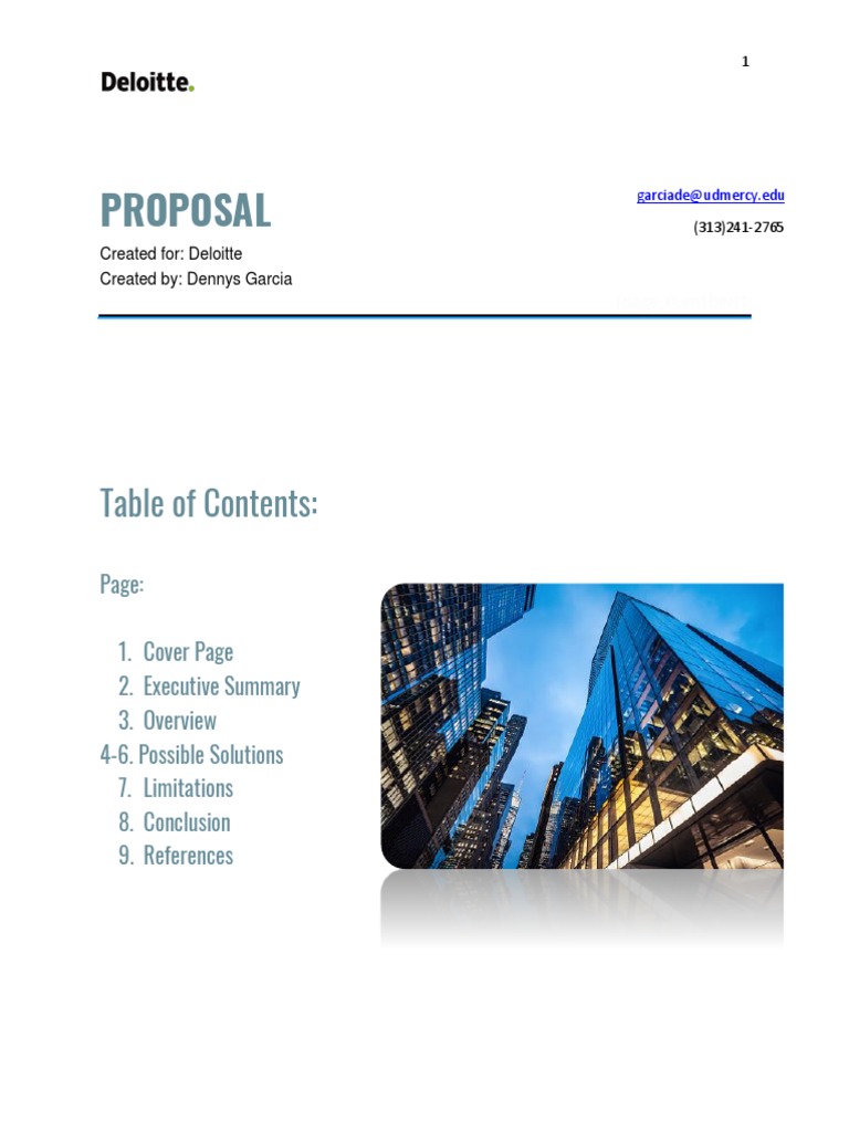 Proposal | PDF | Employment | Business