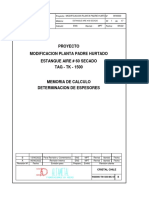 Proyecto Modificacion Planta Padre Hurtado Estanque Aire # 60 Secado TAG - TK - 1500