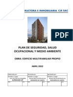 Plan de Seguridad y Salud CONSTRUCTORA E INMOBILIRIA CJE SAC