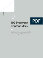 PPC 100 Evergreen Content Ideas