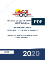 Informe Semanal - Periodo Del 18 de Julio Al 26 de Julio 2020