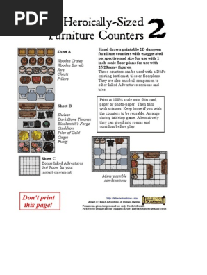 A4 Heroically Sized Furniture Counters 2