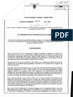 Decreto 1607 Del 05 de Agosto de 2022