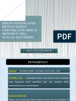 Desain Materi Ajar Dengan Bahan Otentik Yang Sesuai