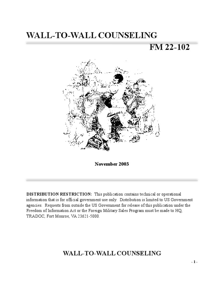 Fm 22-102 Wall-to-wall Counseling Manual