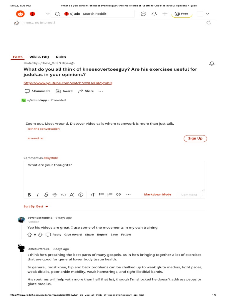 What Do You All Think of Kneesovertoesguy Are His Exercises Useful