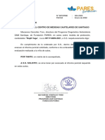 Informe psicológico sobre evaluación de vulneración de derechos de menor