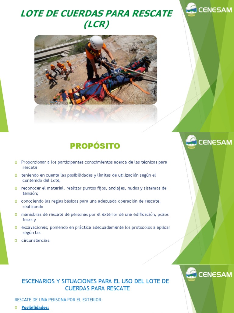 Equipos y Técnicas de Rescate Vertical | PDF | Cuerda