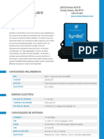 Symbot Specsheet Spanish