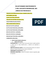 Manual de Actividades Mantenimiento Preventivo Del Conjunto Residencial San Lorenzo de Provenza Ii