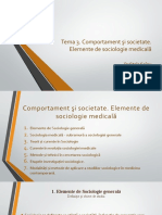 Tema 3 Comportament Şi Societate Elemente de Sociologie Medicalăsoft PowerPoint Presentation-69485