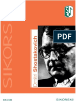 Shostakovich - Chronological List of Works