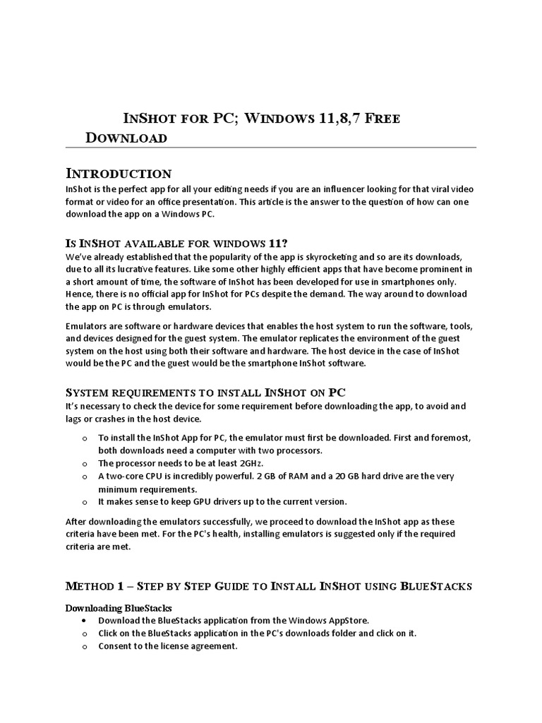 Saa3 inshot for pc windows 11 8 7 pdf google play personal