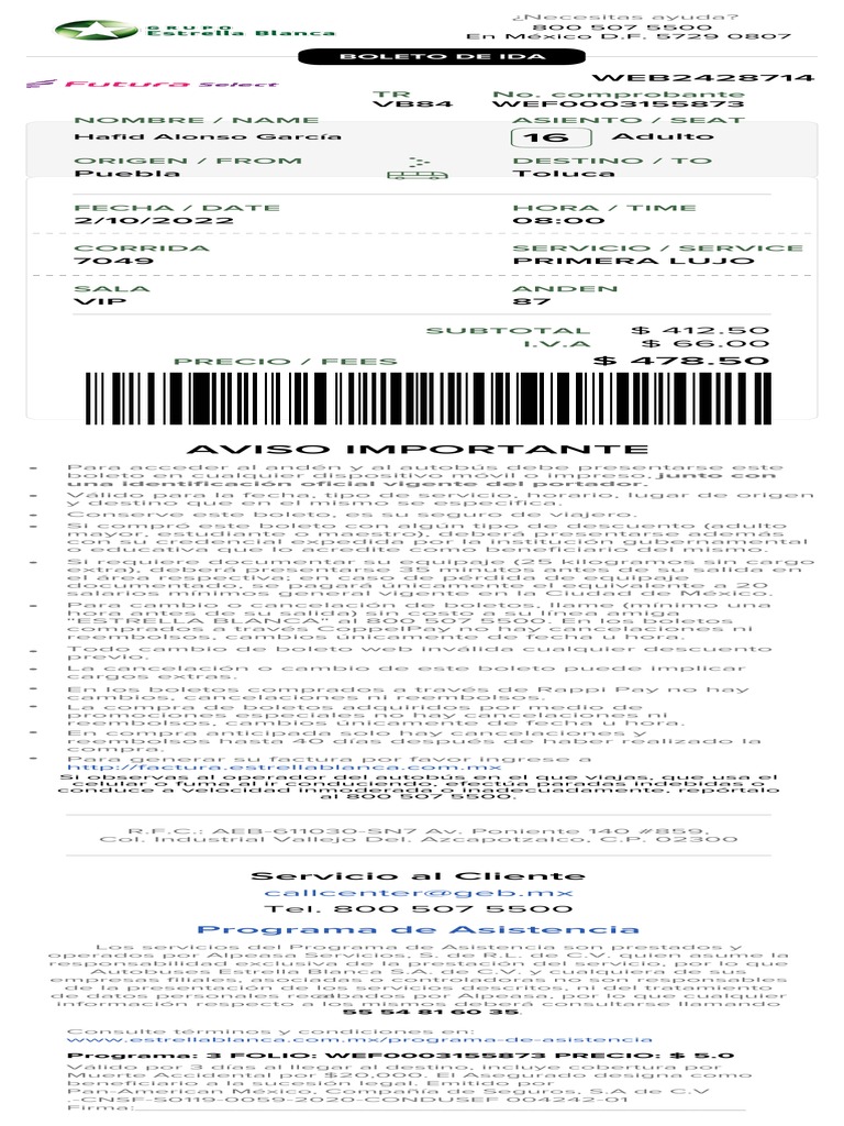 Boletos pdf