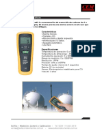 Medidor CO-181 hasta 1000ppm con alarma sonora