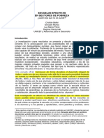 Escuelas Efectivas en Sectores de Pobreza