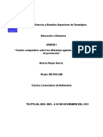 Cuadro Comparativo Sobre Los Diferentes Agentes y Sus Barreras de Prevención