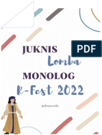 Juknis Perlombaan MONOLOG R-Fest 2022