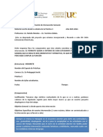 Planificacion de Intervencion Semanal ESTRUCTURA E INDICACIONES