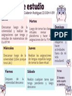 Horario de Estudio Semanal