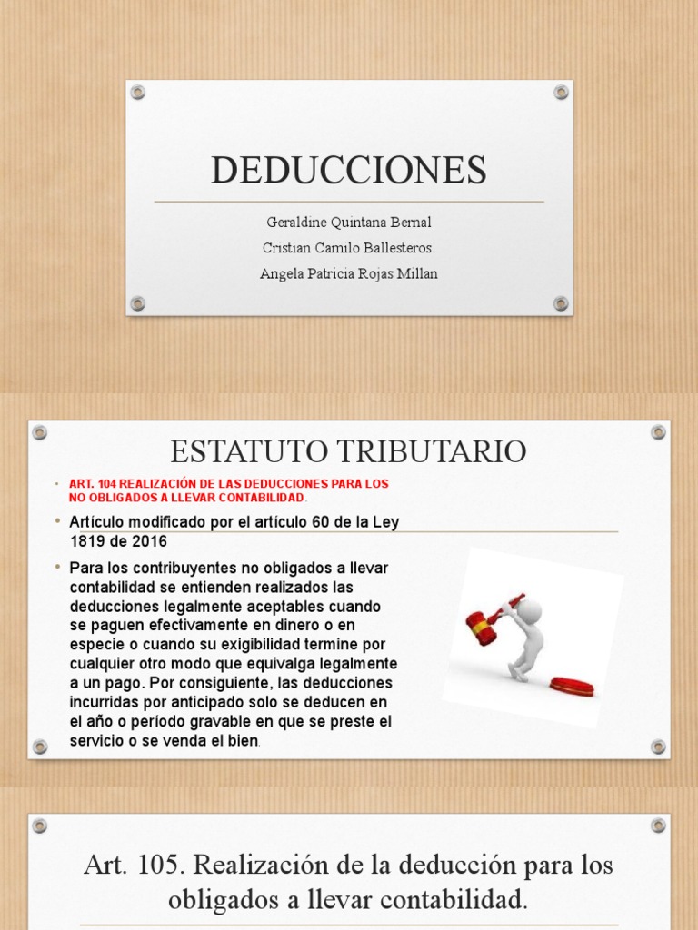 Estatuto Tributario PDF Contabilidad Impuesto sobre la renta