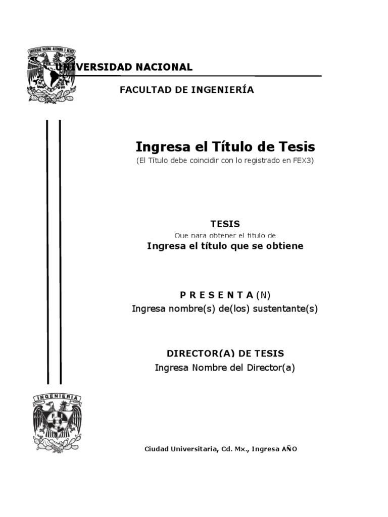 Título de Tesis para FEX3 | PDF | Estudios de idiomas extranjeros