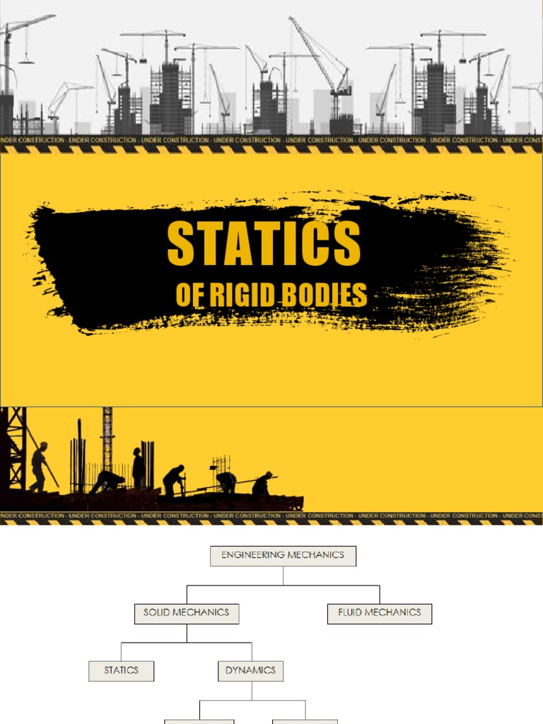 Statics of Rigid Bodies Overview | PDF | Friction | Force