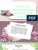NICSP 40 - FUSIONES Y ADQUISICIONES EN EL SECTOR PÚBLICO