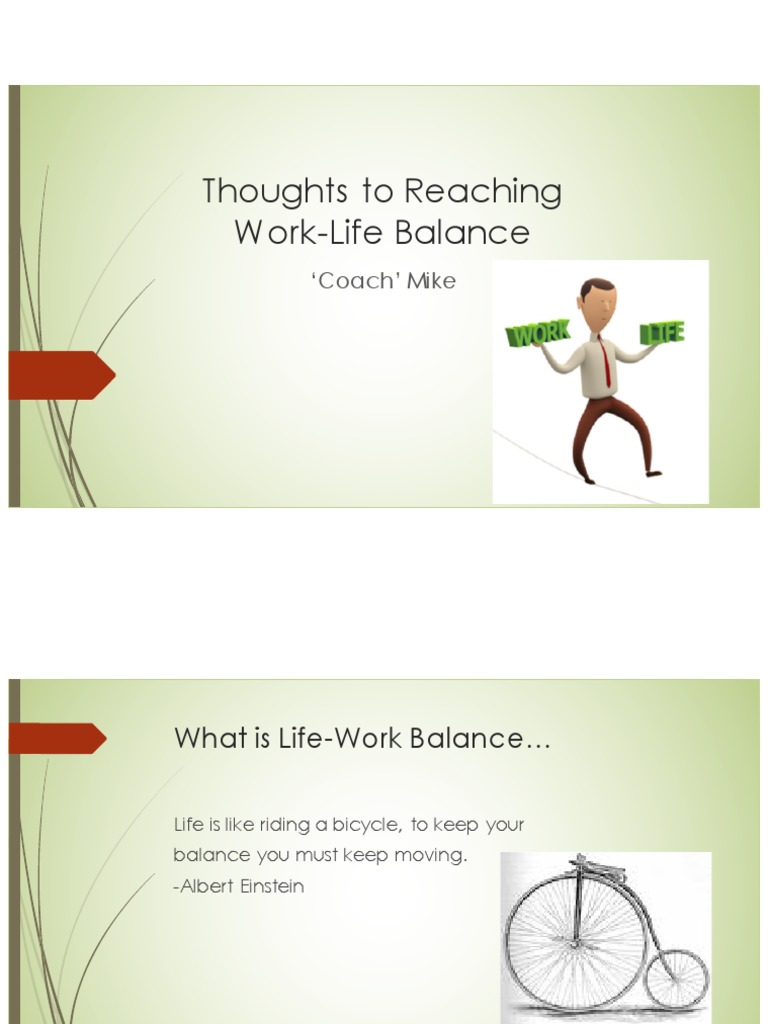 Work Life Balance | PDF