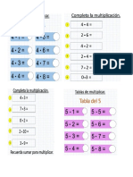 Repaso Matematica Multiplicación