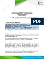 Guía de Actividades y Rúbrica de Evaluación - Unidad 3 - Fase 5 - Respuestas de Defensa de Las Plantas