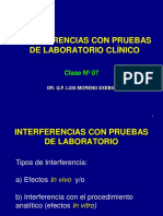 Clase 07 - Interferencias Con Pruebas de Laboratorio Clinico