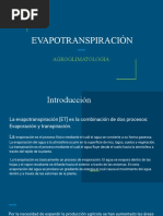 Evapotranspiración