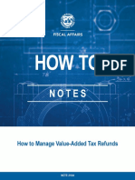 (9781513577043 - IMF How To Notes) Volume 2021 (2021) : Issue 004 (May 2021) : How To Manage Value-Added Tax Refunds