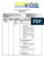 Weekly Home Learning Plan for English 7 on Direct and Reported Speech