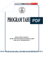 Progrma Tahunan IPS SD MI KELAS 4 SilabusRPP