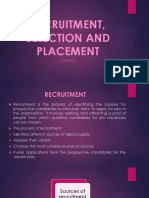 Recruitment, Selection and Placement