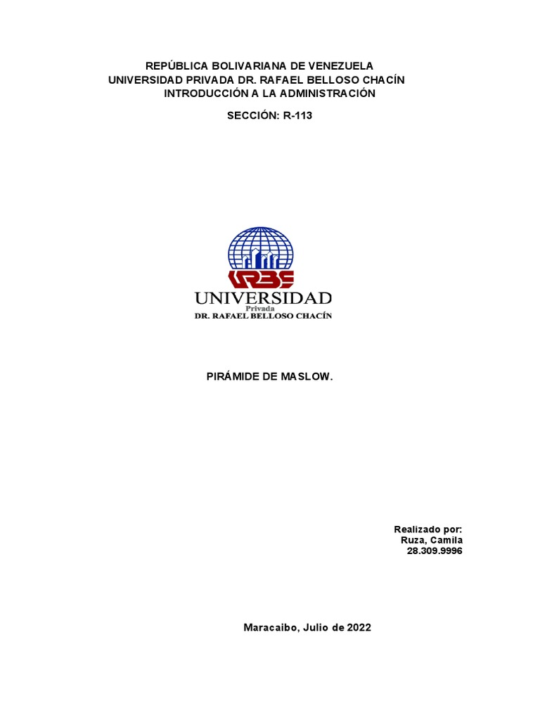 República Bolivariana de Venezuela Universidad Privada Dr. Rafael ...
