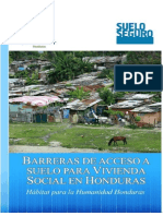 Barreras de Acceso Al Suelo para Vivienda Social en Honduras